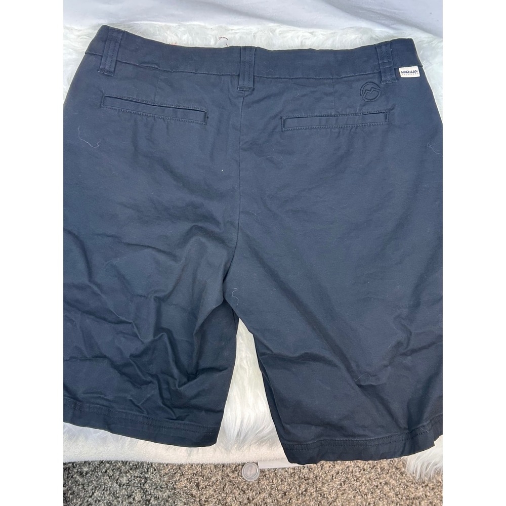 Magellan Outdoors Womens Black Chino Shorts Flat Front Casual Hiking Size 8 - Picture 8 of 11